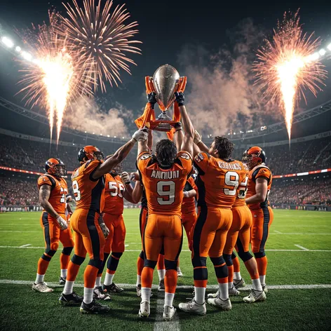 football team in orange