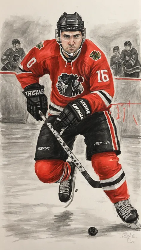 hockey drawing