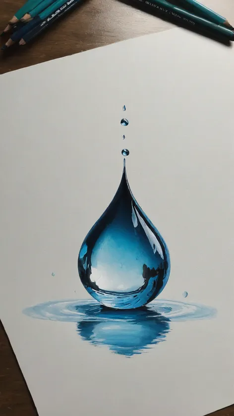 water drop drawing