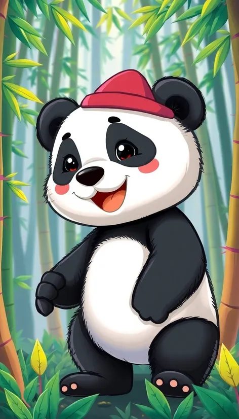 cartoon panda