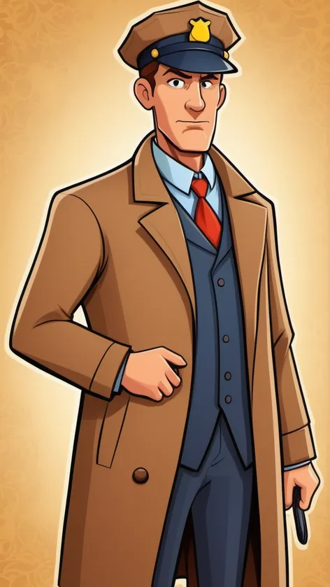 cartoon detective