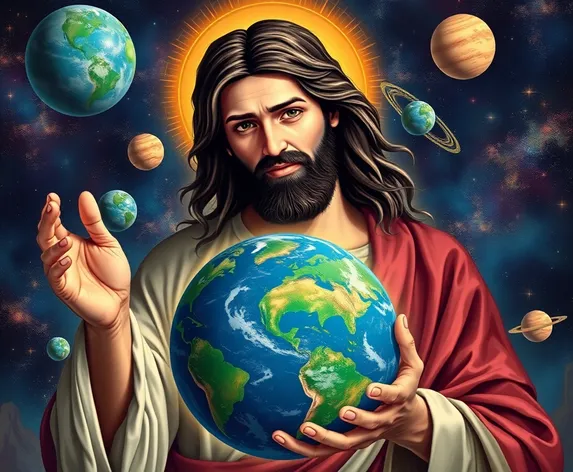 jesus holding the earth