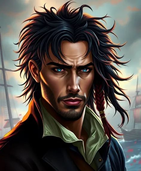 pirate hairstyles male