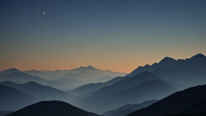 mountain silhouette