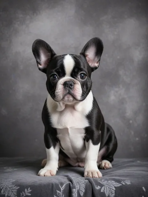 black and white frenchie