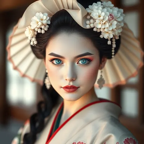 geisha blue eyes