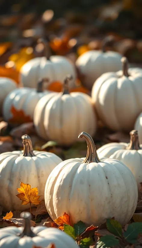 white pumpkins