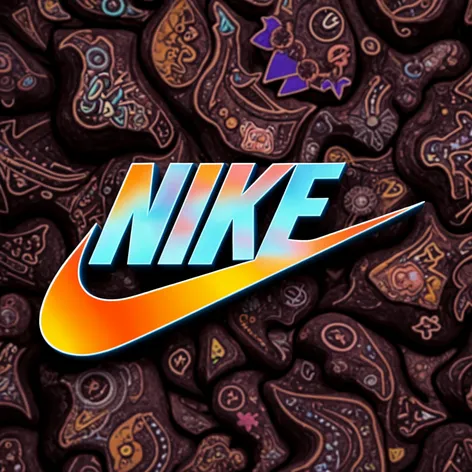 3d nike logo with