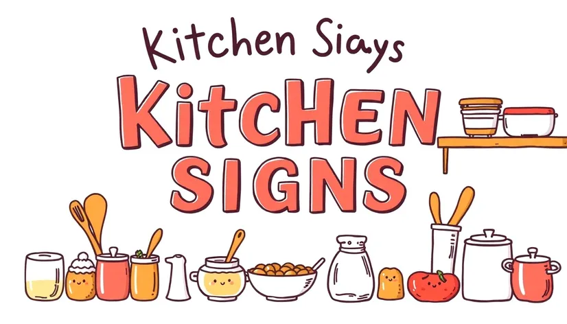 funny kitchen signs