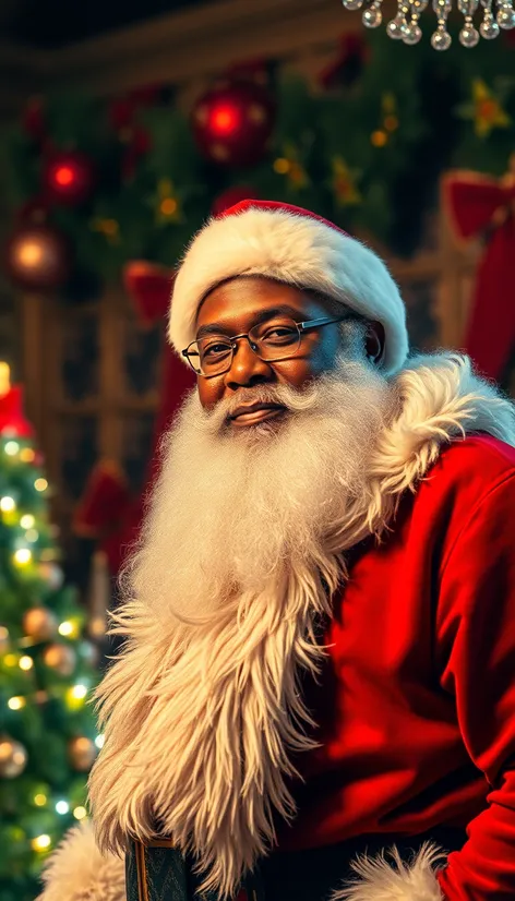 african american santa claus