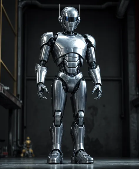 create realistic robot standing