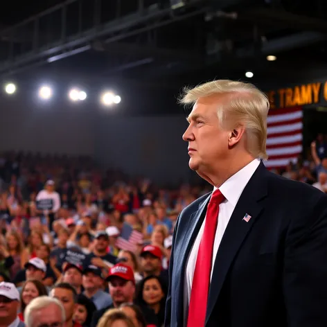 trump portrait at rally