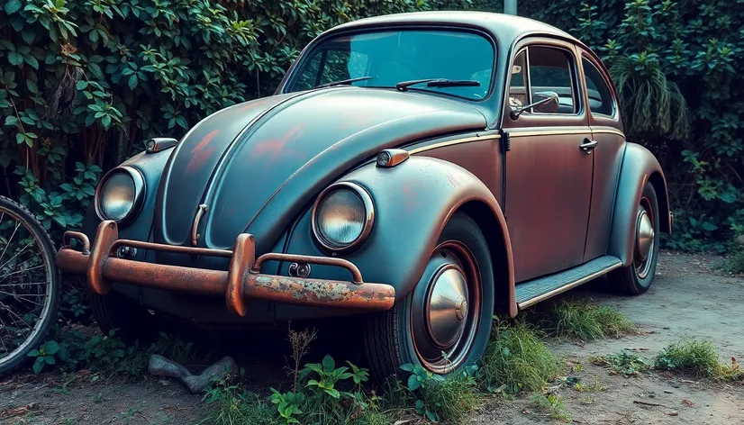 wrought iron vw beetle