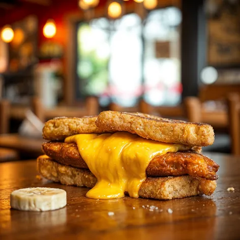 cheese banana fritters sandwich