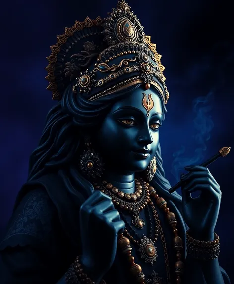 lord krishna in black