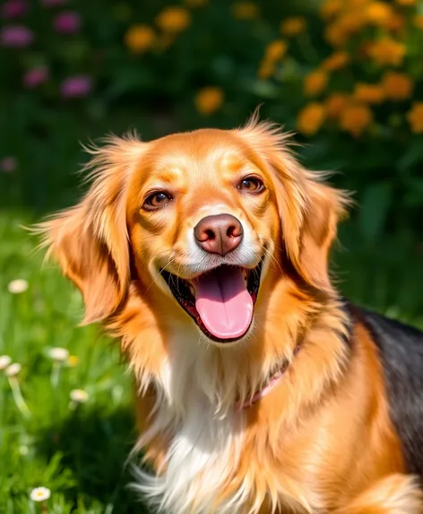 dachshund and golden retriever