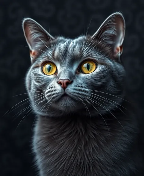 blue gray cat