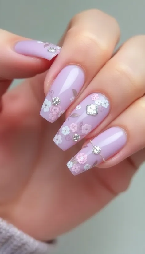 lilac nail designs