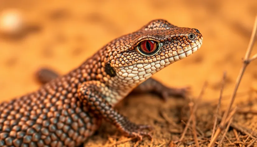 red eyed alligator skink