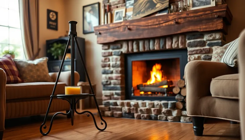 metal fireplace tripod