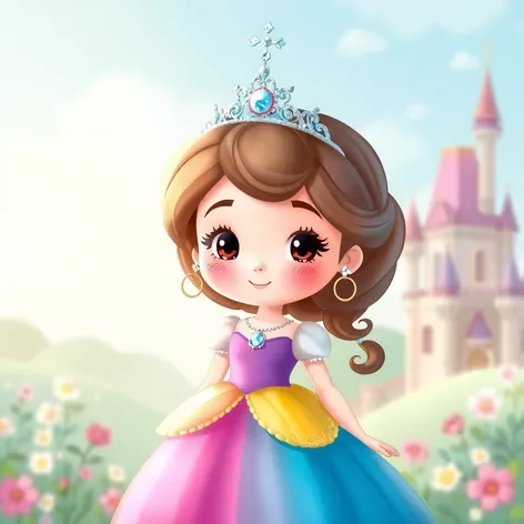 beautiful princess cartoon images