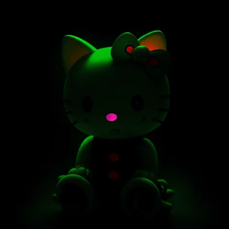 goth hello kitty green