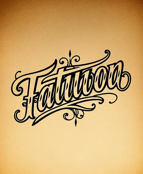 tattoo lettering