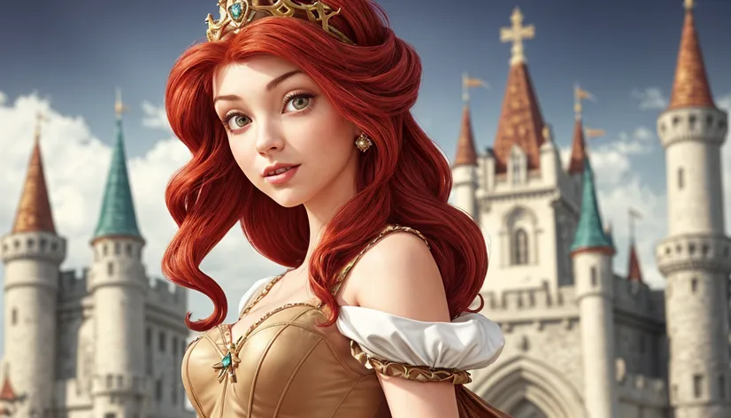 red hair disney princess