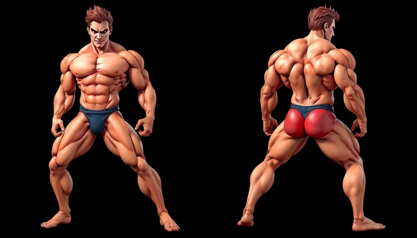 buff anime man body