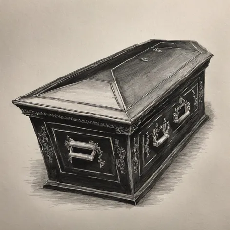 coffin drawing