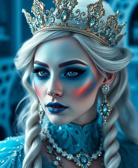 fantasy ice queen makeup