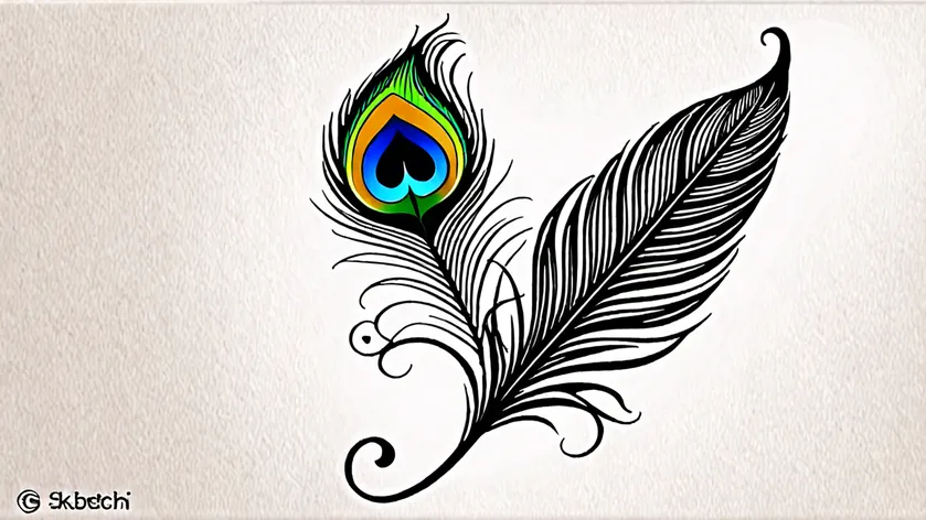 peacock feather tattoo