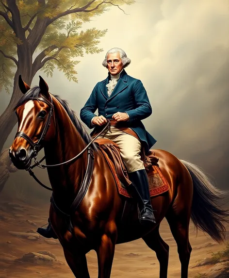 george washington riding a