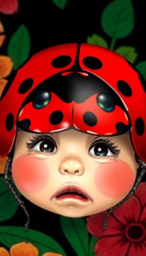 ladybug shocked face