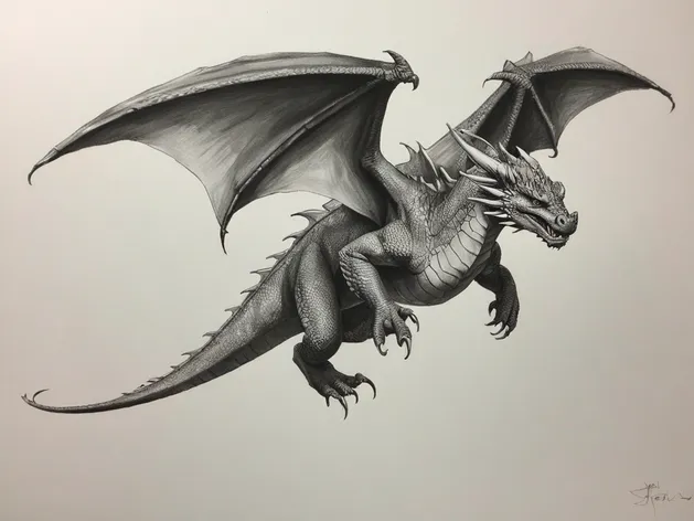 simple dragon drawing