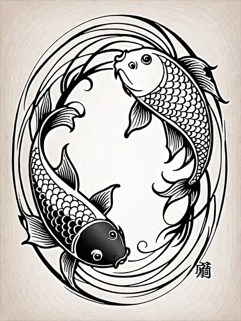 koi fish yin yang