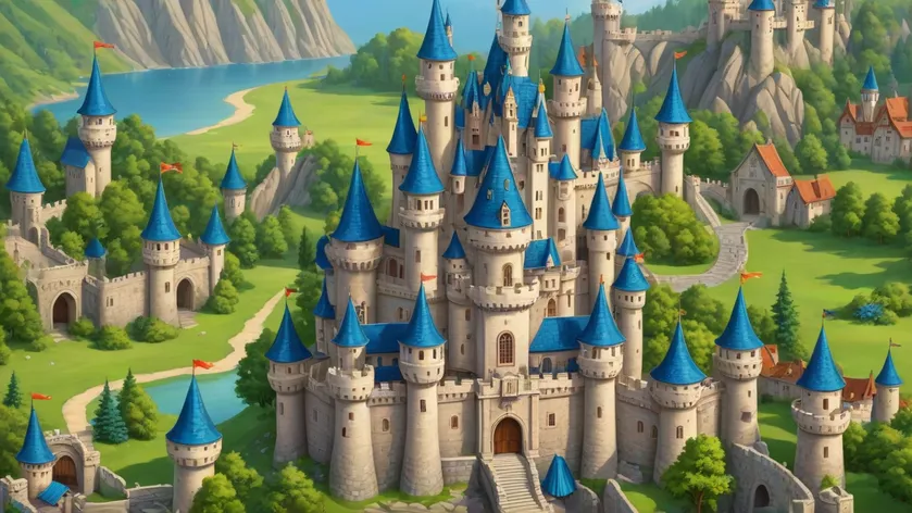 cartoon castle