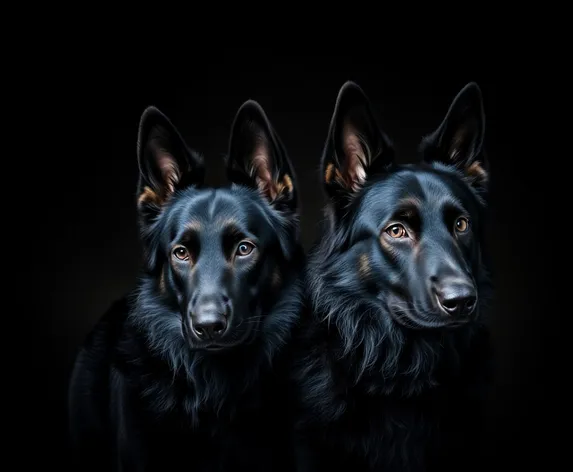 black german shepherds