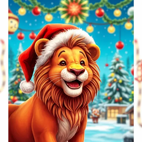 Lion at Christmas