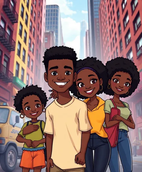 animated black family