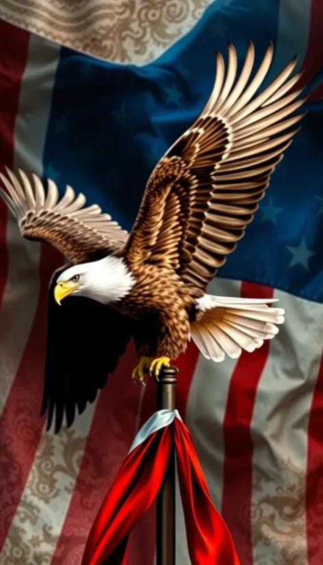 american flag eagle background