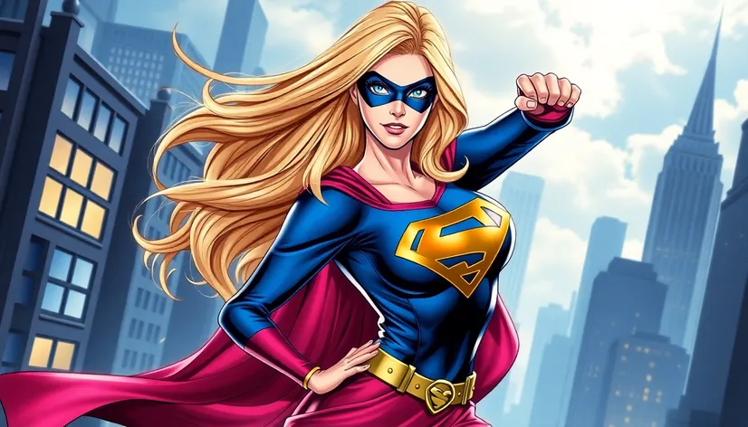 blonde supergirl