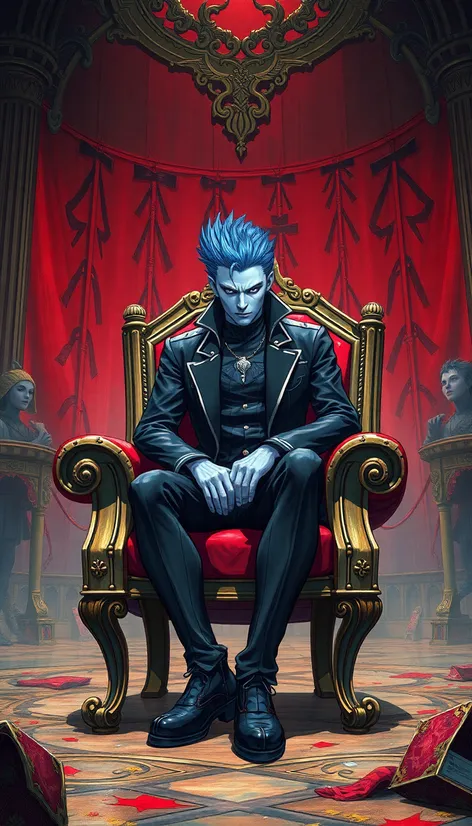 vergil sitting in chair