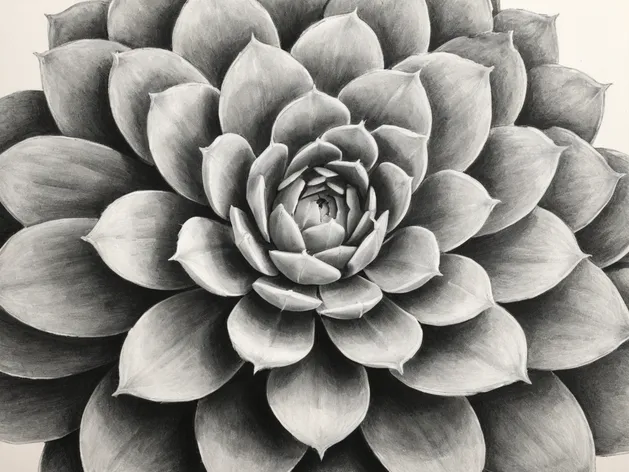 succulent drawing