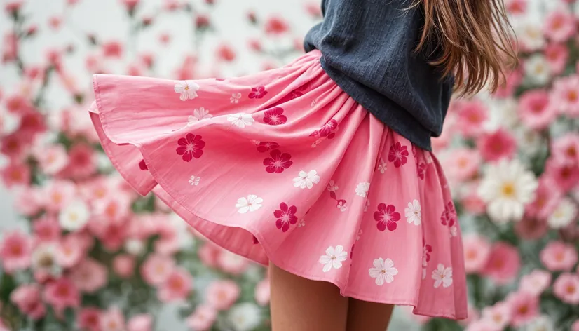 pink skirt