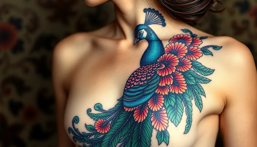 peacock tattoo female