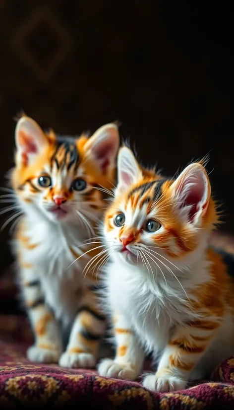 calico fluffy kittens