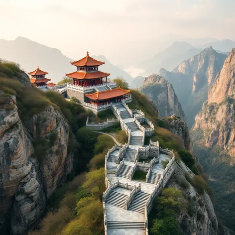 staircase at tianmen mountain