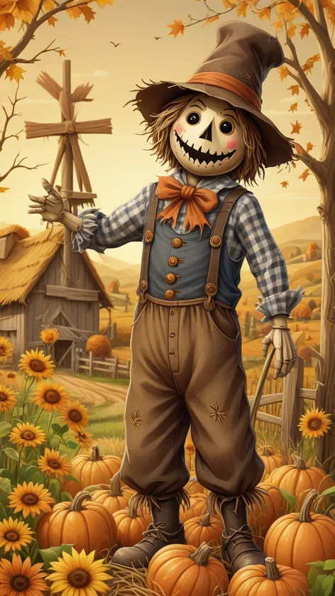 cartoon scarecrow