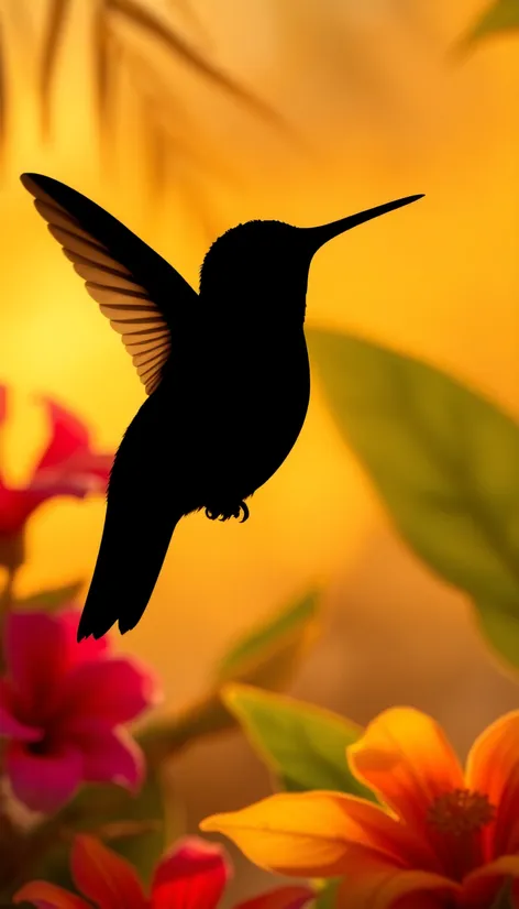 hummingbird silhouette